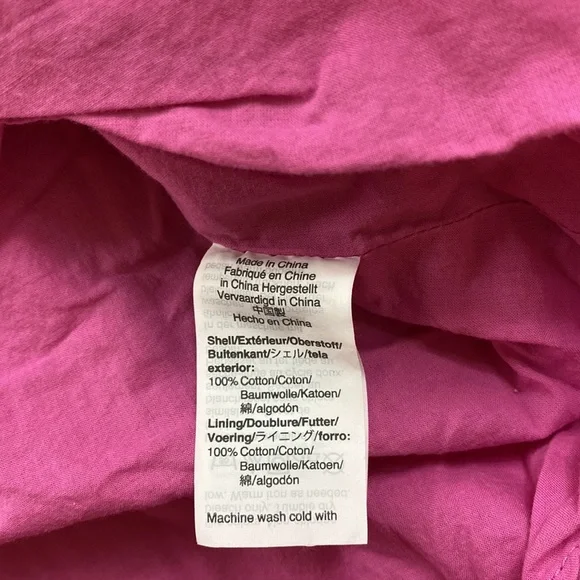 J. Crew Sleeveless faux wrap cotton poplin bright pink midi dress - Picture 8 of 9